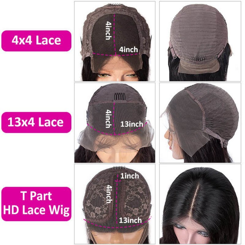 4/27 Curly Highlight Hd Lace Front Human Hair Wigs Pre Plucked Color Wig For African American