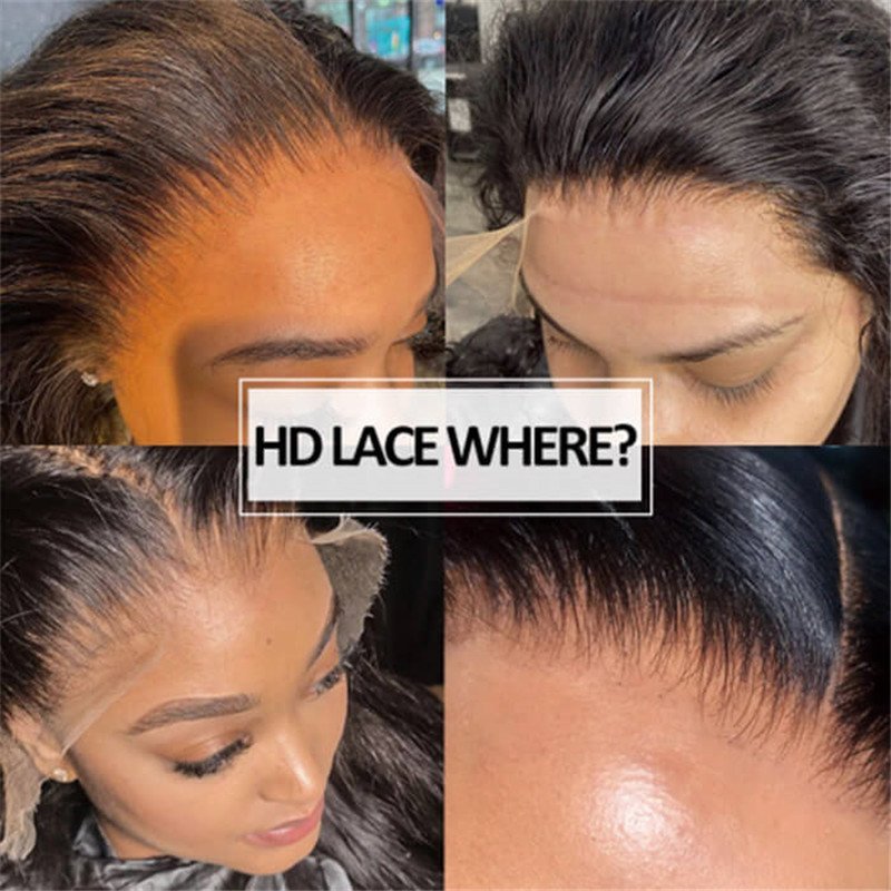 Hd Transparent Lace Wigs Body Wave 13X4 Lace Frontal Human Hair Wigs Pre Plucked Hairline