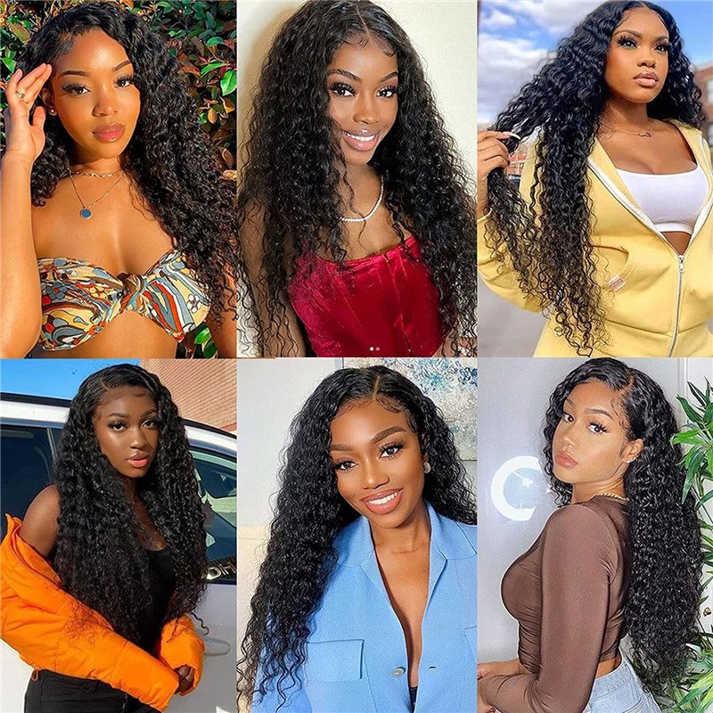 Kinky Curly 4X4 Hd Lace Closure Wig  Glueless Human Hair Lace Wig 150% Density For Sale