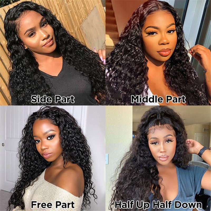 Brazilian Water Wave 5X5 Hd Lace Human Hair Wet And Wavy Wigs Pre Plucked Glueless Lace Wig