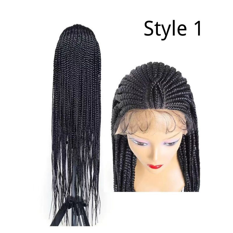 Full Lace Braid Wigs 36 Inches Long For Black Women  Braids Lace Wigs Synthetic Hair