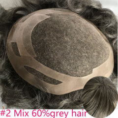#2 mix 60%grey hair