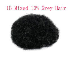 1B mix 10%grey hair