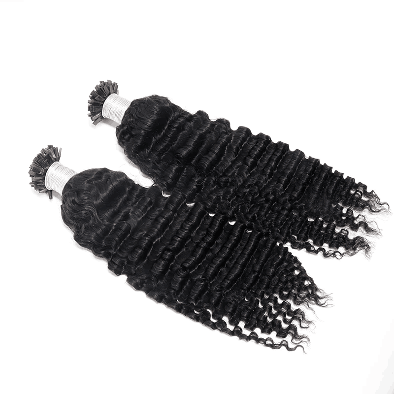 Afro Kinky Curly Flat K Tip Extensions Human Hair K Tip Hair Flat Tip Hair Extension Curly K Flat Tip Virgin Hair