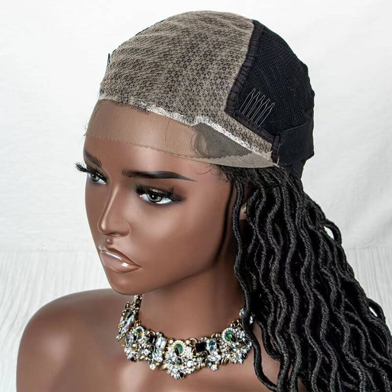 Synthetic Braiding Hair for Black Women Crochet Braid Black and Ombre Brown Lace Front Wig Afro Twist Braid Hair Pre Stretch