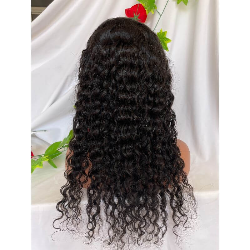 4X4 Silk Top Full Lace Wigs Human Hair Wigs  Deep Wave 150% Density Pre-Plucked Natural Hairline For Women