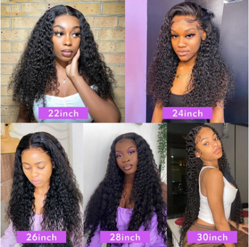 Brazilian Deep Wave 3 Bundles with Closure 8A Unprocessed Deep Curly Human Hair with Three Part Lace Closur Remy Hair