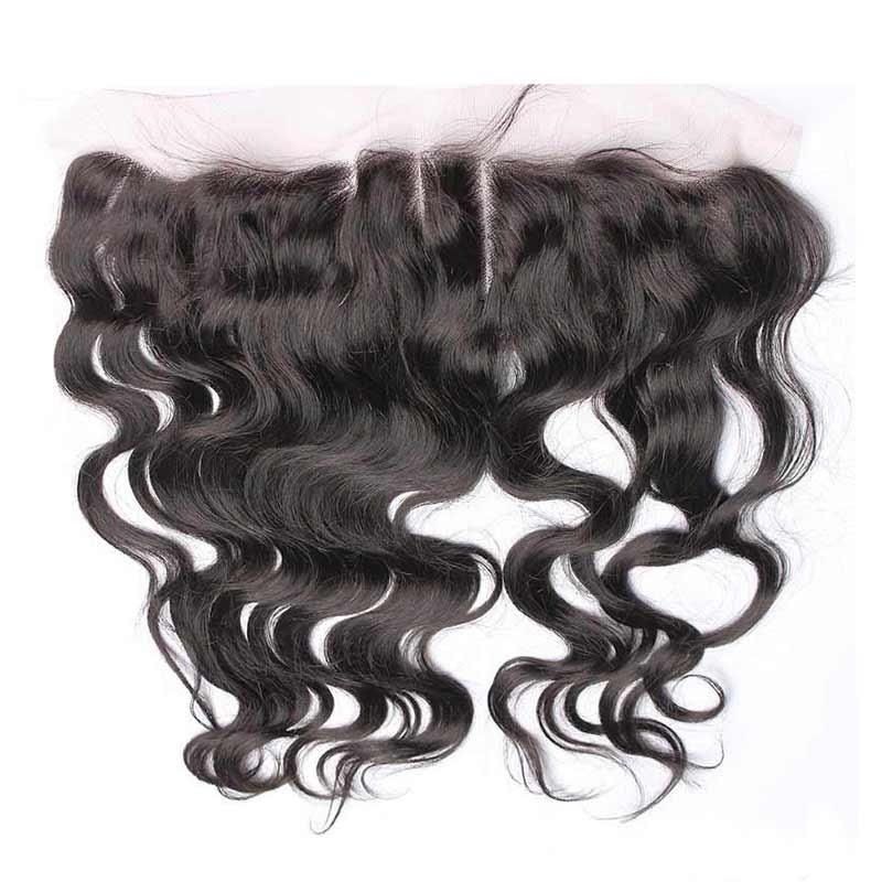 Good Lace Frontals,Body Wave Brazalian Remy Hair Ear To Ear Lace Frontal Closure 13x4 inchs Natural Color