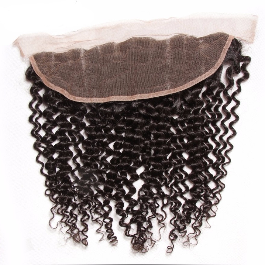 13x4 Malaysian Curly Hair Lace Frontal Closures 1 Piece Ear to Ear Free Part Closure