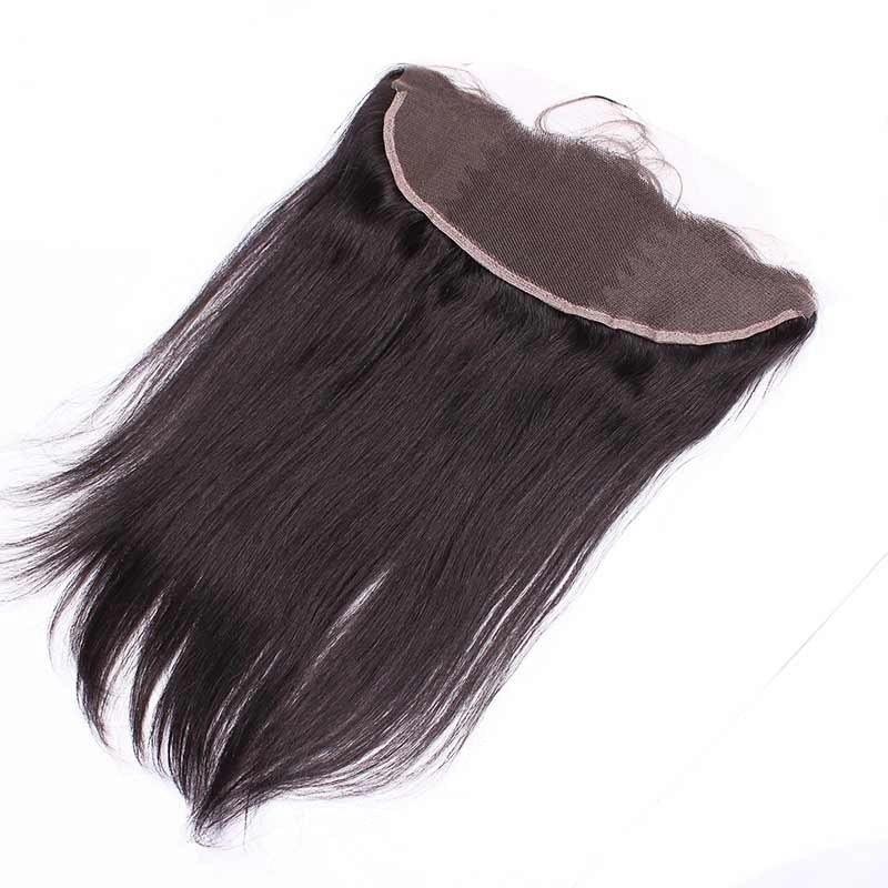 Ear To Ear Lace Frontal Closure Hairstyles 13x4inchs Silk Straight Brazalian Remy Hair Natural Color