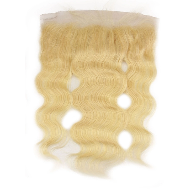 613 Blonde Lace Frontal Closure Brazilian Body Wave Hair 13x4 Closure Human Hair Bleached Knots With Natural Baby Hair