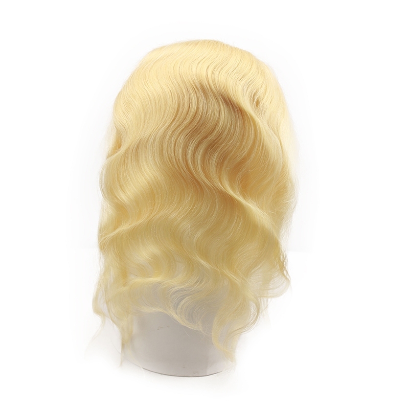 613 Blonde Lace Frontal Closure Brazilian Body Wave Hair 13x4 Closure Human Hair Bleached Knots With Natural Baby Hair