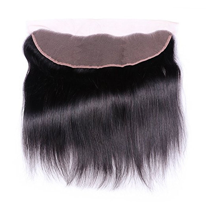 Natural Straight Hair 3 Bundles With Frontal Closure 13x4 Ear To Ear Lace Frontal With Bundles Unprocessed Human Hair