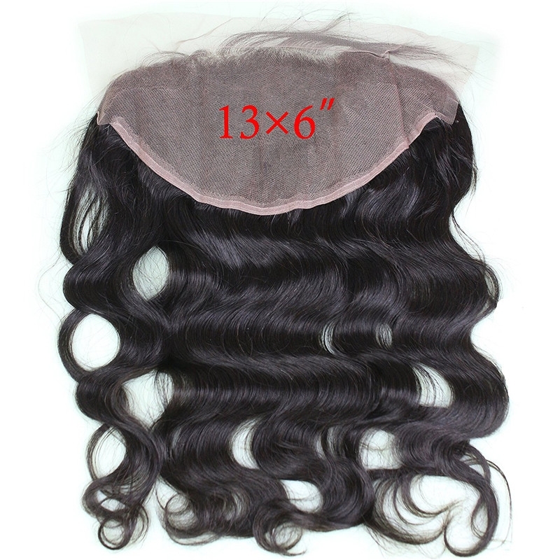 Brazilian Lace Frontal 13x6 Bleached Knots Frontal Piece Body Wave Full Lace Frontal Brazilian Wavy 20inch