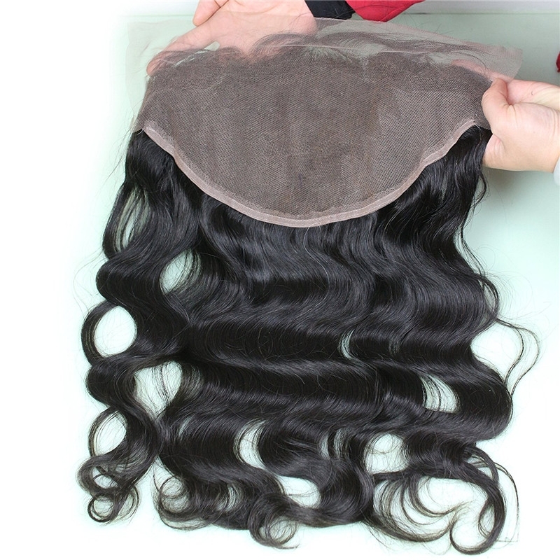 Brazilian Lace Frontal 13x6 Bleached Knots Frontal Piece Body Wave Full Lace Frontal Brazilian Wavy 20inch