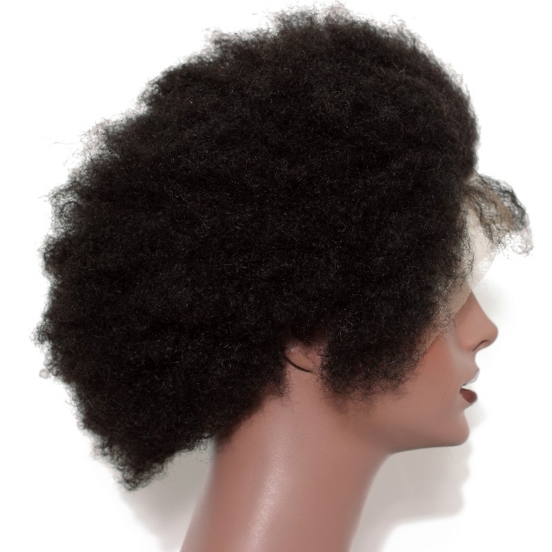 Lace Front Wig Brazilian Human Hair Wigs Kinky Curly Natural Color Lace Wigs For Blace Women