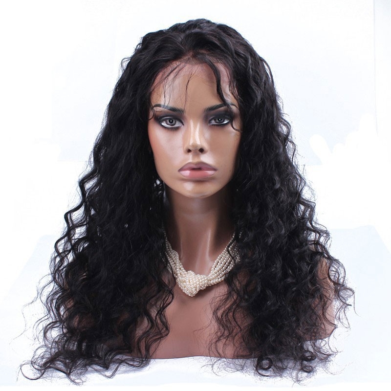 Lace Front Wigs On Sale Human Hair Loose Wave Bleached Knots Color 1B