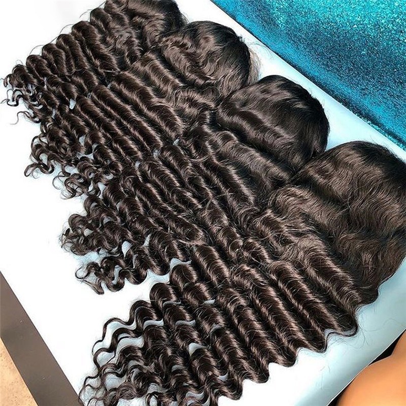 Deep Wave Wig 13x4 Lace Front Human Hair Wigs Pre Plucked 28 Inch Long Deep Wave 13x6 Frontal Wig Brazilian Remy 150% 150%