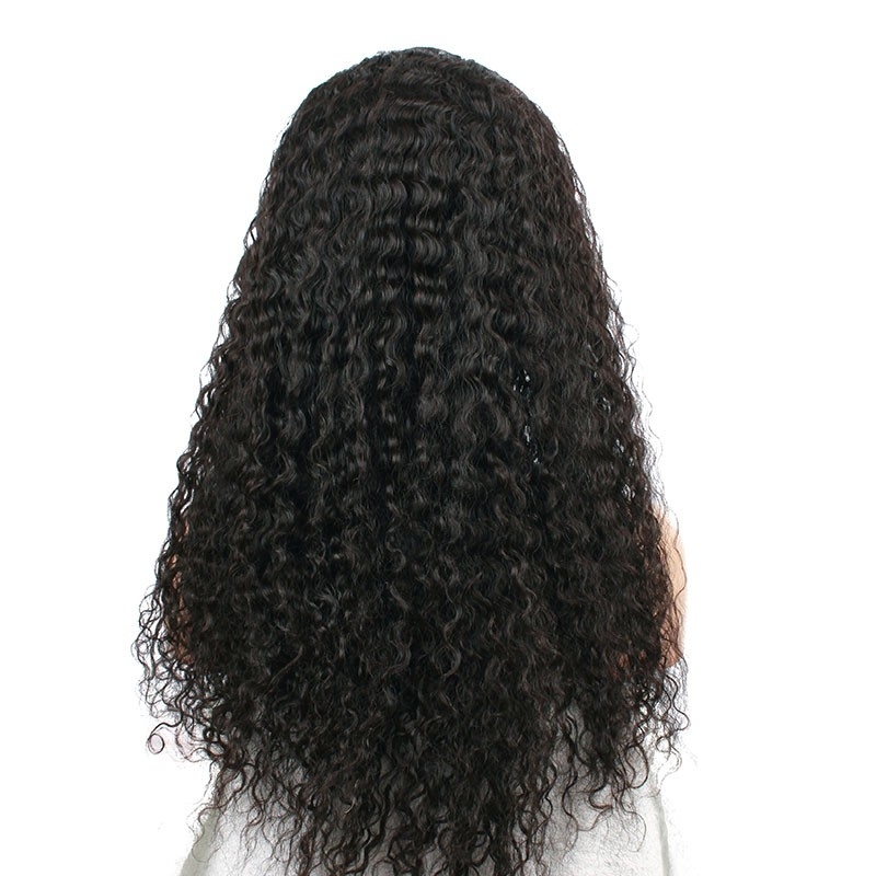 Water Wave 180% Density Brazilian Wigs Natural Hair Line black human hair wigs