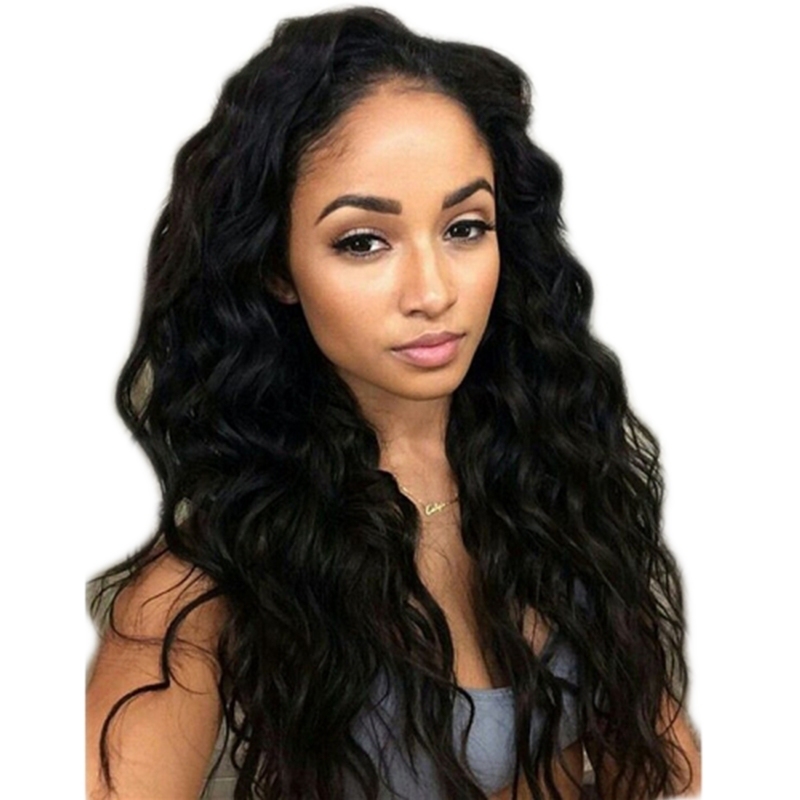 Lace Front Human Hair Wigs Natural Wave Brazilian Remy Human Hair Glueless Human Hair Lace Front Wig with Baby Hair for Black Women