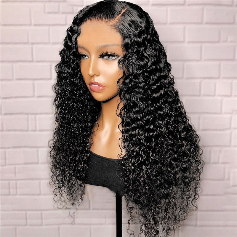 Curly Lace Front Human Hair Wigs For Women 13X4 Lace Frontal Wig 8-32 Malaysian Curly Lace Closure Wig Pre Plucked