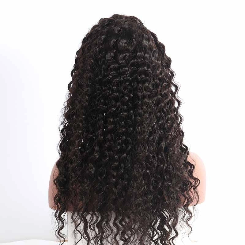 lace front wigs Deep Wave Human Hair Wigs 180% Density Wigs Pre-Plucked Natural Hair Line