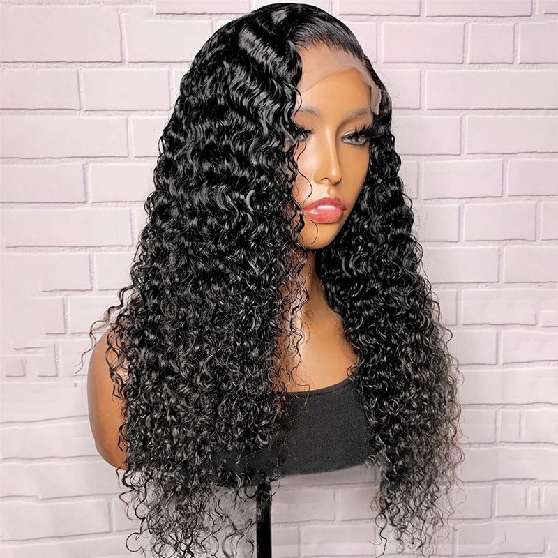 Curly Lace Front Human Hair Wigs For Women 13X4 Lace Frontal Wig 8-32 Malaysian Curly Lace Closure Wig Pre Plucked
