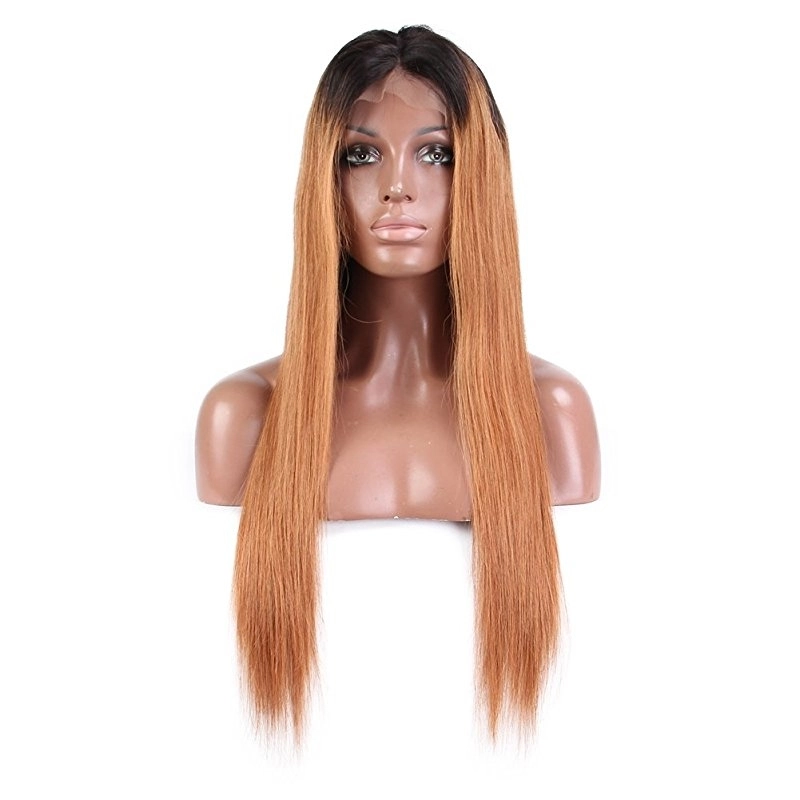 Brazilian Human Ombre 1bt/30 Lace Front Wigs for Women Hair Wigs With Baby Hair
