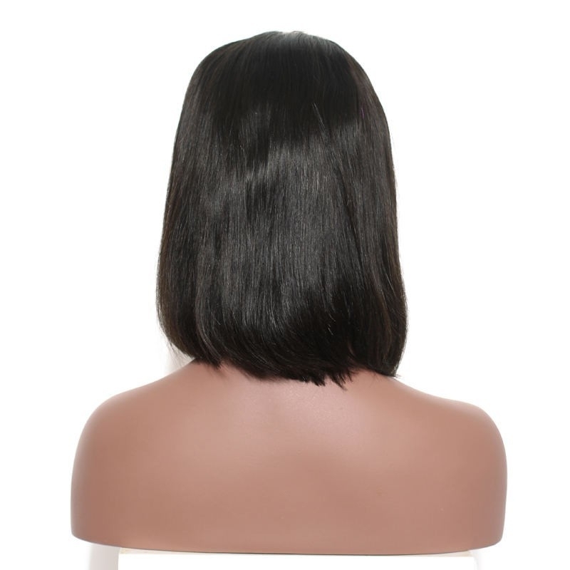 Fashion Girl's Favorite Long And Short 180% Density Human Hair Wigs For Black Women Bleached Knots