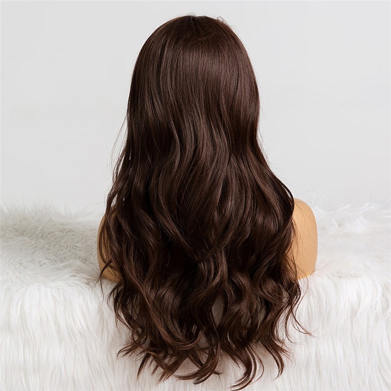 Body Wave #2 Dark Brown Highlights Lace Front Wig Brazilian Remy Human Hair Wigs For Black Women Glueless Brown Wig Pre Plucked