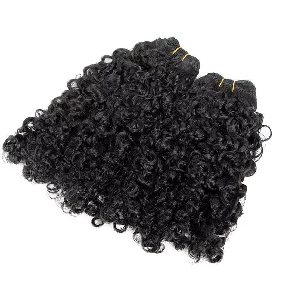 Vendor Kinky Curly Burmese Curly Hair Weft Raw Virgin Brazilian Hair For Black Women Hair Bundle Human  Hair Bundles Curly 100% Remy Hair Extension Human Weave 3 Bundle