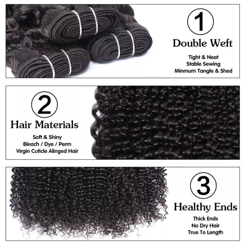 4B/4C  Kinky Curly Burmese 100% Remy Hair Extension Human Hair Weft Unprocessed Virgin Cheap Human Weave 3 Bundle