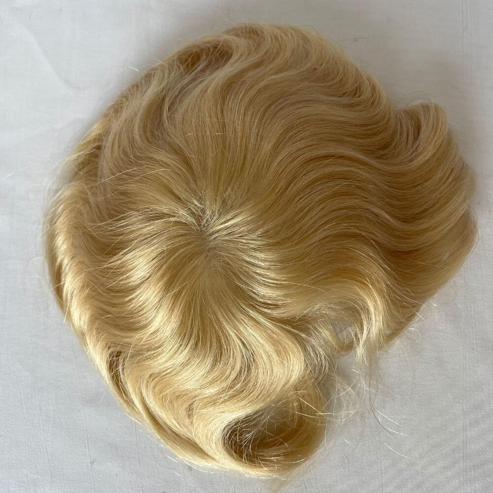 Side Or Back Hair Patches 8x8 cm Full Skin PU Base Toupee For Men Covering Bald Spots On Head Sides Or Back