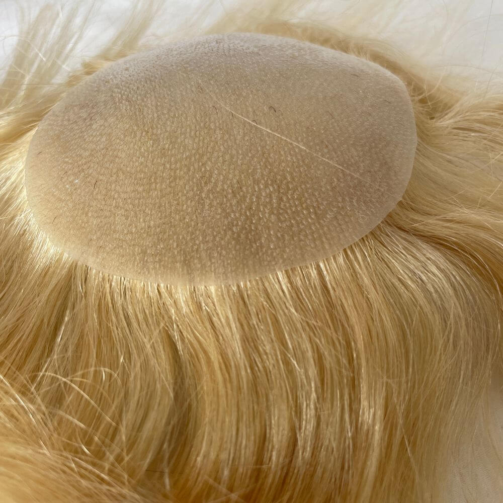 Side Or Back Hair Patches 8x8 cm Full Skin PU Base Toupee For Men Covering Bald Spots On Head Sides Or Back