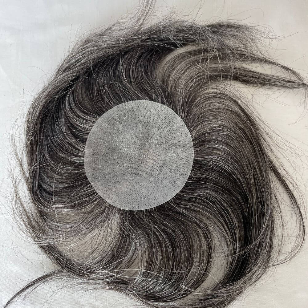 Side Or Back Hair Patches 8x8 cm Full Skin PU Base Toupee For Men Covering Bald Spots On Head Sides Or Back
