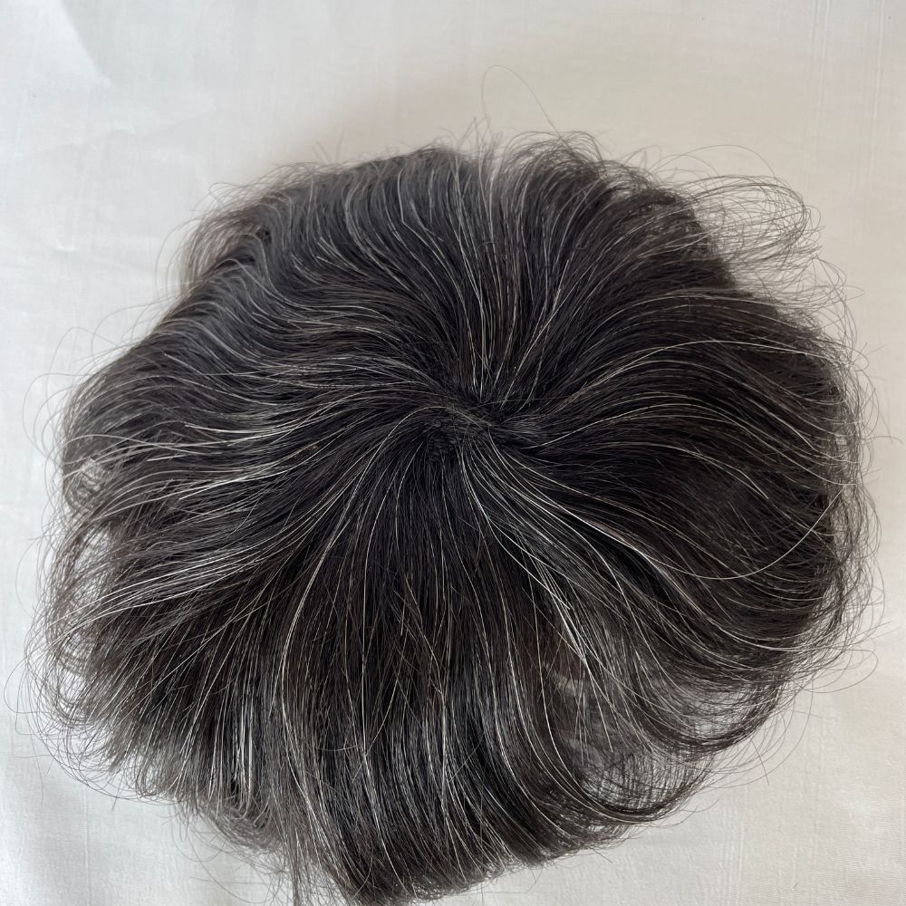 Side Or Back Hair Patches 8x8 cm Full Skin PU Base Toupee For Men Covering Bald Spots On Head Sides Or Back