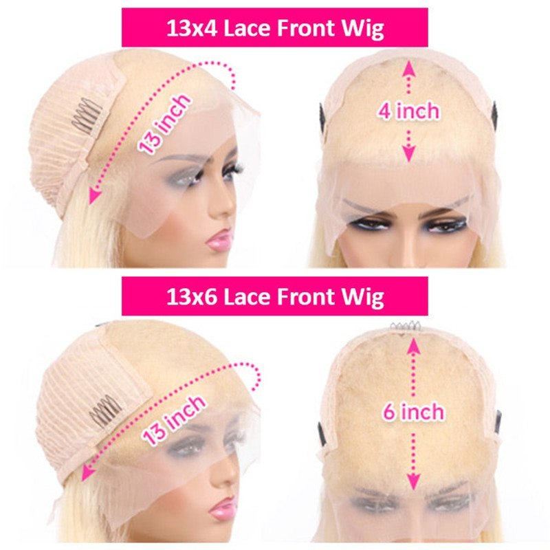 613 Blonde 13X6 Hd Lace Front Human Hair Wigs Pre Plucked Straight Human Hair Beauty Supply