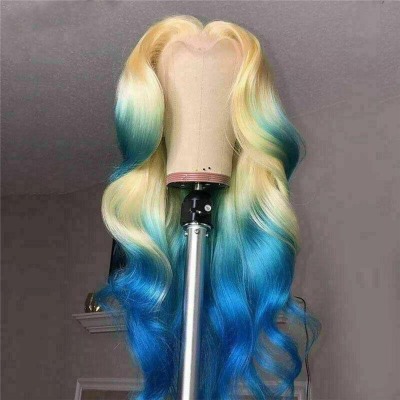 Body Wave Lace Front Wig 613 Green Wig Brazilian Remy Lace Front Human Hair Wigs For Women Omber Lace Wig