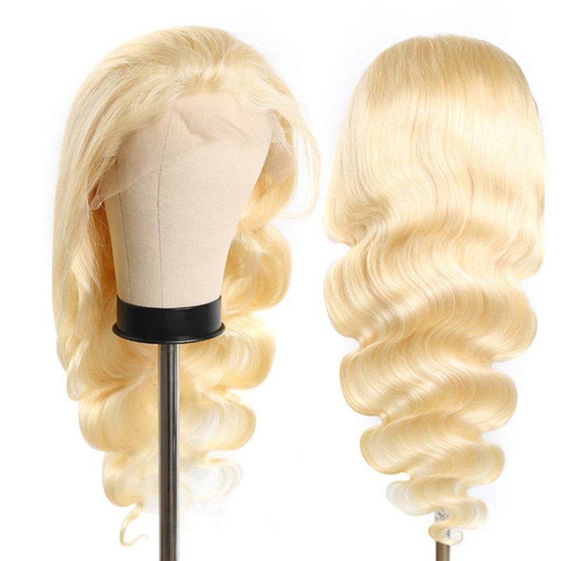 #613 Body Wave Lace Front Wigs Human Hair With Baby Hair Brazilian Virgin Hair Blonde Transparent Lace Front Human Hair Wigs