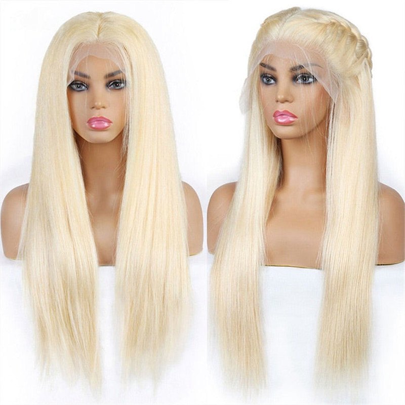 613 Blonde 13X6 Hd Lace Front Human Hair Wigs Pre Plucked Straight Human Hair Beauty Supply