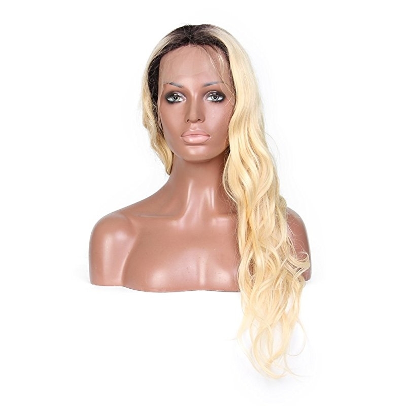 Body Wave 1bT/613 Ombre Blonde Lace Front Wigs For Women Indian Human Hair With Baby Hair