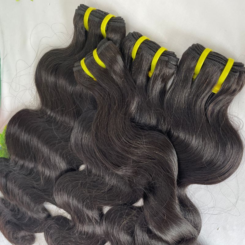 Pwigs Body Wave 12A Top Grade Raw Double Drawn Cambodian Virgin Human Hair Bundles Sew in Extensions Natural Black Double Weft 100% Natural Cuticle Aligned Unprocessed Hair