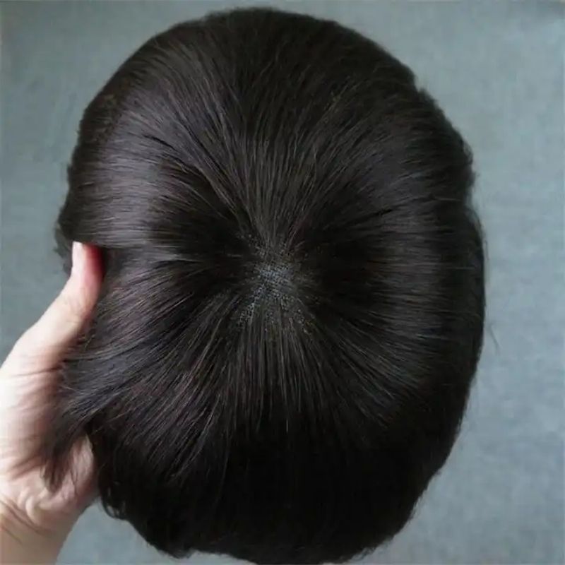 Customize Full Lace Mens Toupee Hairpieces for Men Human Hair System