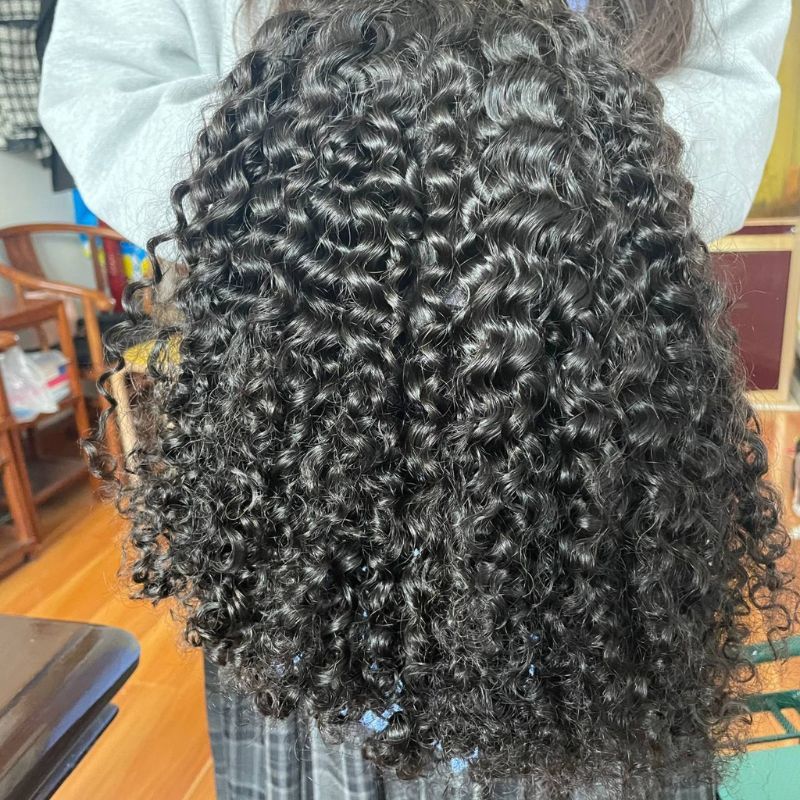 300% High Density 13x4 Lace Front Wig Curly HD Transparent Lace Frontal 12A Cambodian Human Hair Kinky Curly Wigs For Black Women with Baby Hair