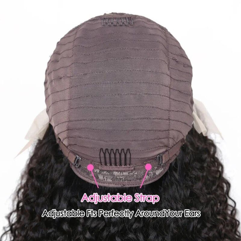 300% High Density 13x4 Lace Front Wig Curly HD Transparent Lace Frontal 12A Cambodian Human Hair Kinky Curly Wigs For Black Women with Baby Hair