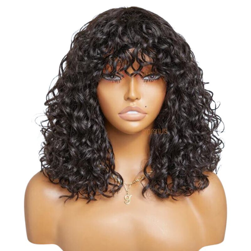 13x4 13x6 Lace Front Wig Curly Indian Human Hair Wigs 180% Density Lace Wigs For Black Women Natural Color with Baby Hair