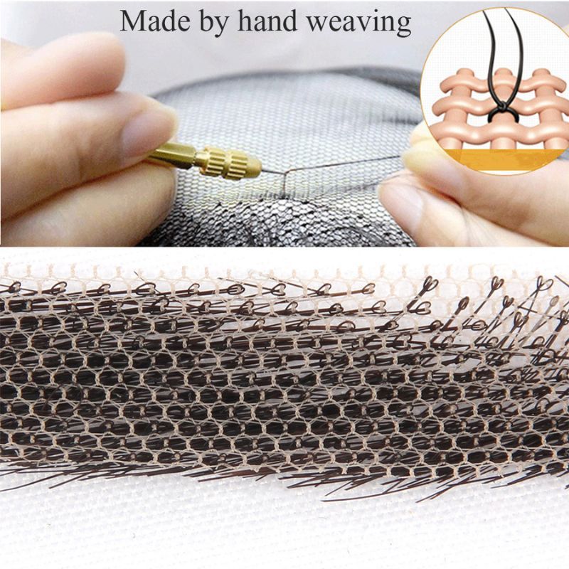Fake Eyebrow Swiss Lace Invisible Eyebrows For Women and Men Black Color 100% Human Hair Full Hand Tied Eyebrow Hair