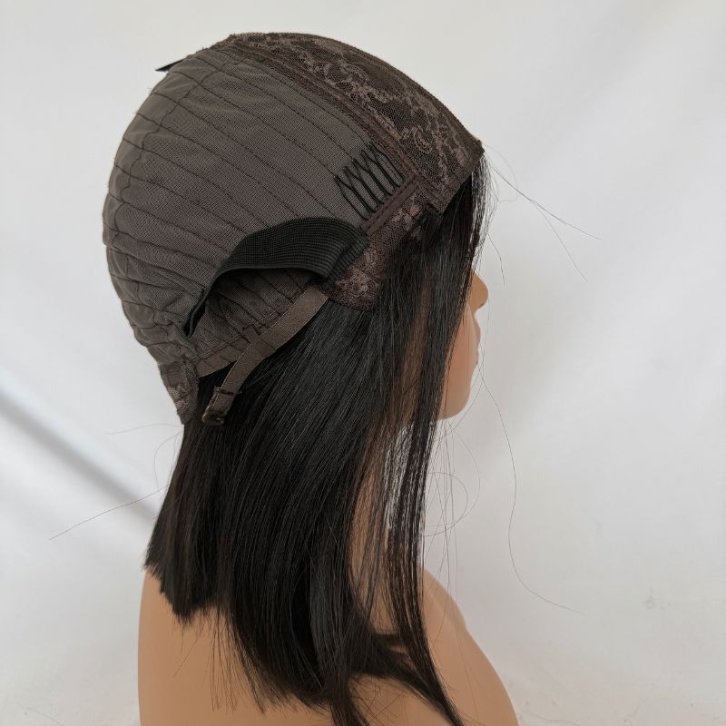 2x6 Lace Part Bob Wigs 12A Cambodian Bob Human Hair Wigs 200% Density Straight Short Bob Wigs 33# Rich Copper Red