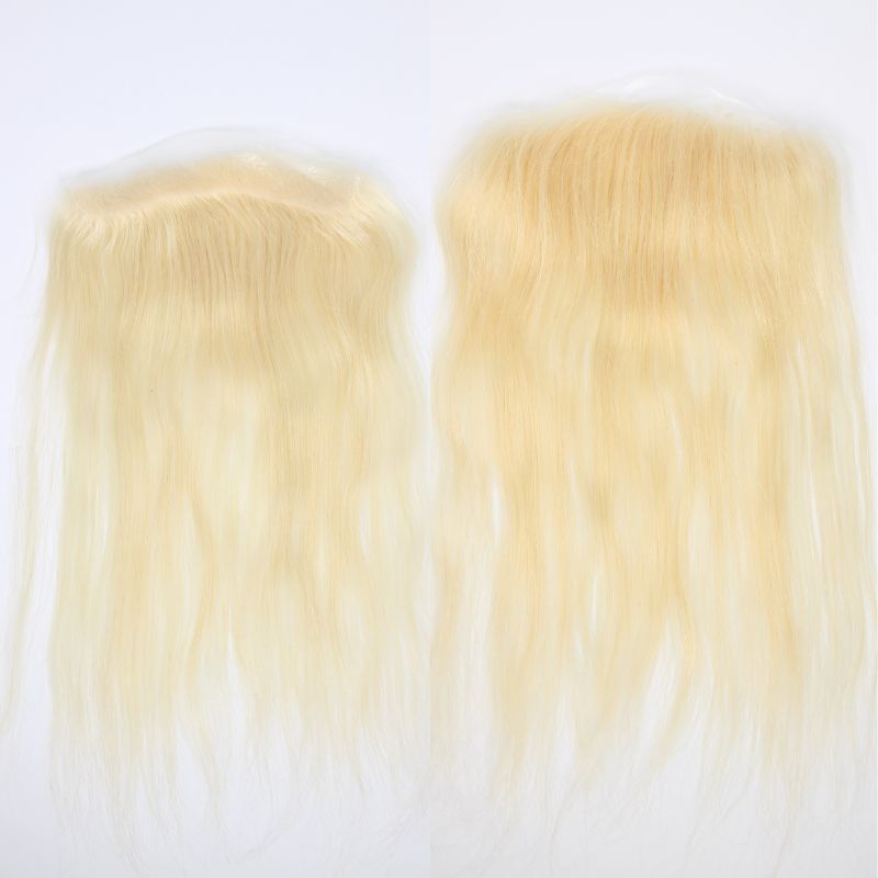 V Loop Front Hairline Full PU Long Hairline Toupee 100% Human Hair Hair Piece 100% Human Hairpiece for Men and Women Male Replacement  613 Blonde Hair Patch