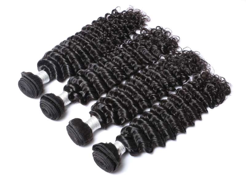 Benita Hair Top Quality  Natural Color Virgin Human Hair Bunldes Deep Curly Hair 4pcs Pack